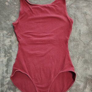 Capezio Cotton Tank Leotard - Adult Large - Burgundy